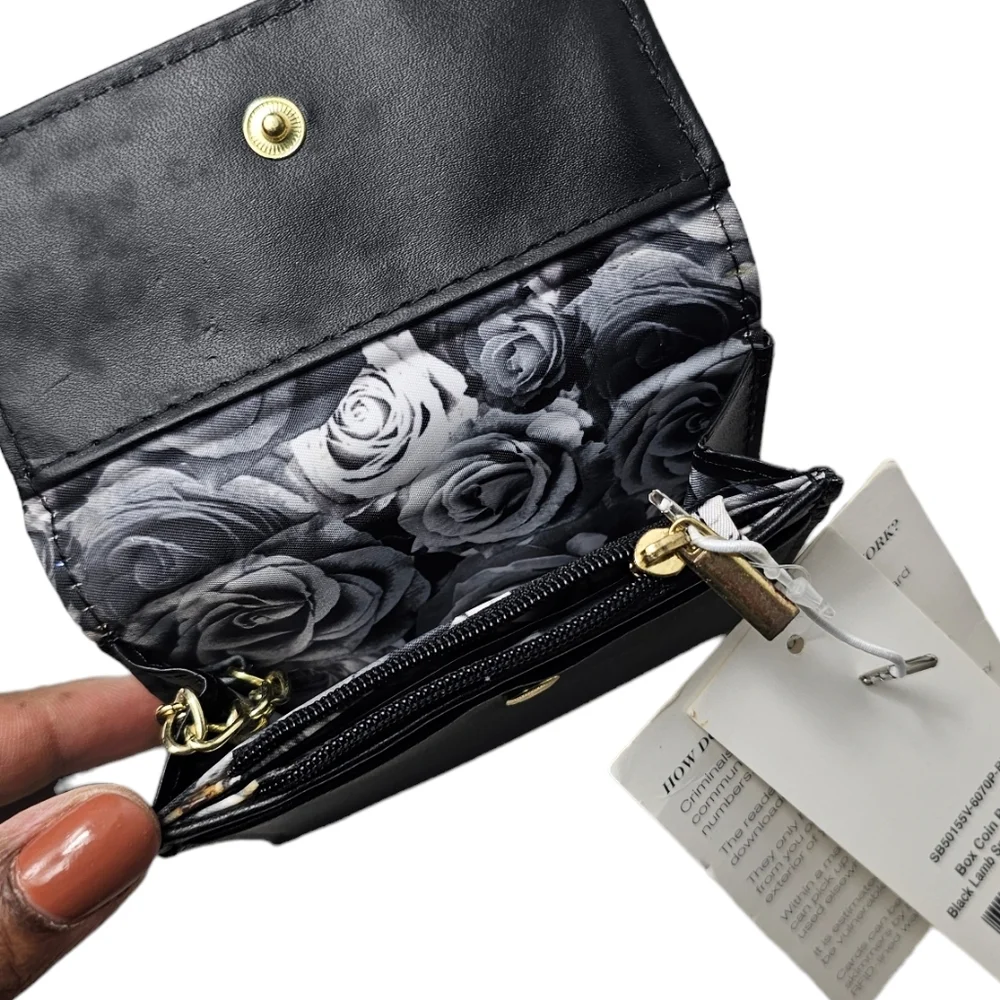 Adrienne Vitaddini RFID Black Coin Purse